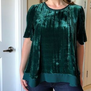 Women’s Anthropologie Velvet Like New Blouse